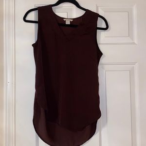 H&M Bordeaux Tank Top Size 4